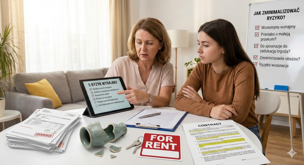 5 największych ryzyk przy wynajmie mieszkania – jak je zidentyfikować i zminimalizować?