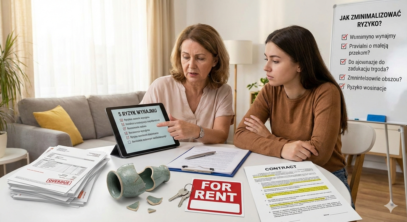 5 największych ryzyk przy wynajmie mieszkania – jak je zidentyfikować i zminimalizować?